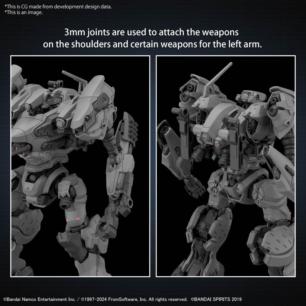 BANDAI SPIRITS 30MM ARMORED CORE VI FIRES OF RUBICON RaD ORBITER Plastic Model Kit CC-2000 Pre-colored