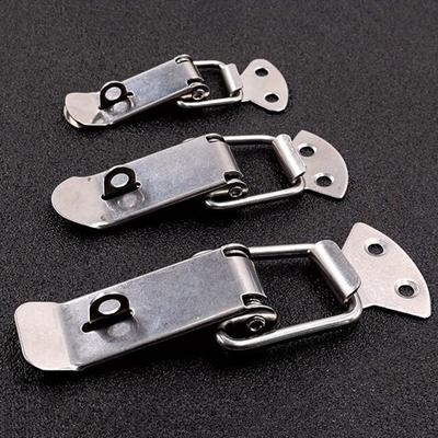 2pcs Universal Metal Snap Buckle Hasp Multifunctional Duckbill Lock Buckle for Storage Box, Door, Windows