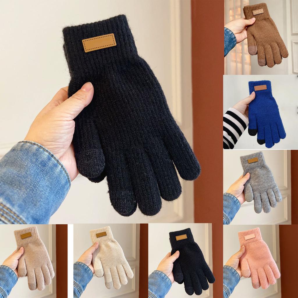 Maillard Colored Fashionable Gloves, Winter Warm Gloves, Unisex Cycling Gloves