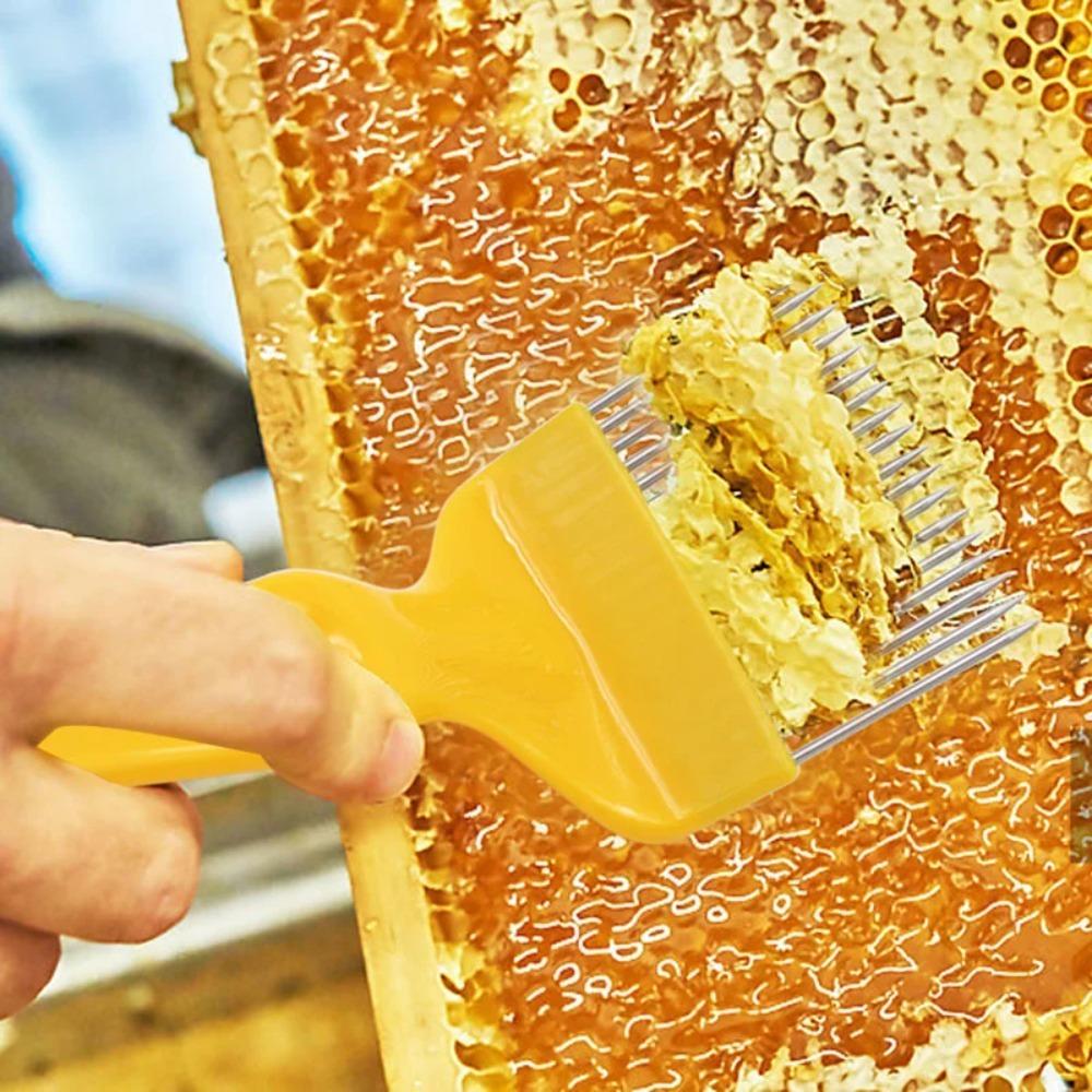 Straight Needles Honey Scratcher Stainless Steel Honey Scraper Bee Honey Fork  Honeycomb