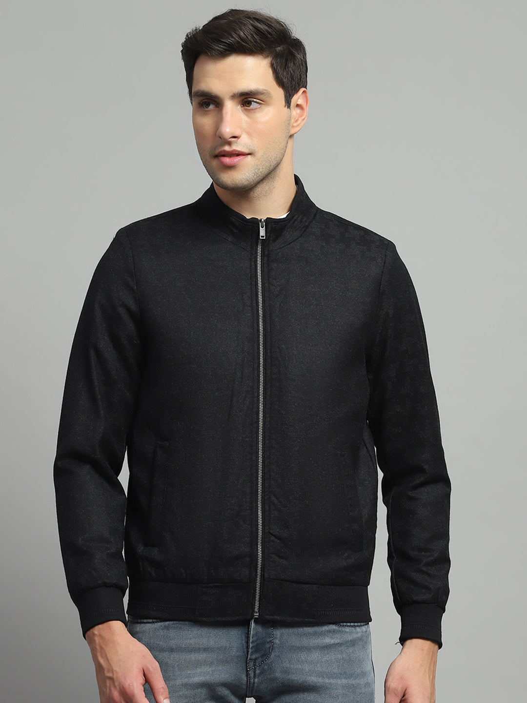 Monte Carlo Men Regular Fit Black Jacket L
