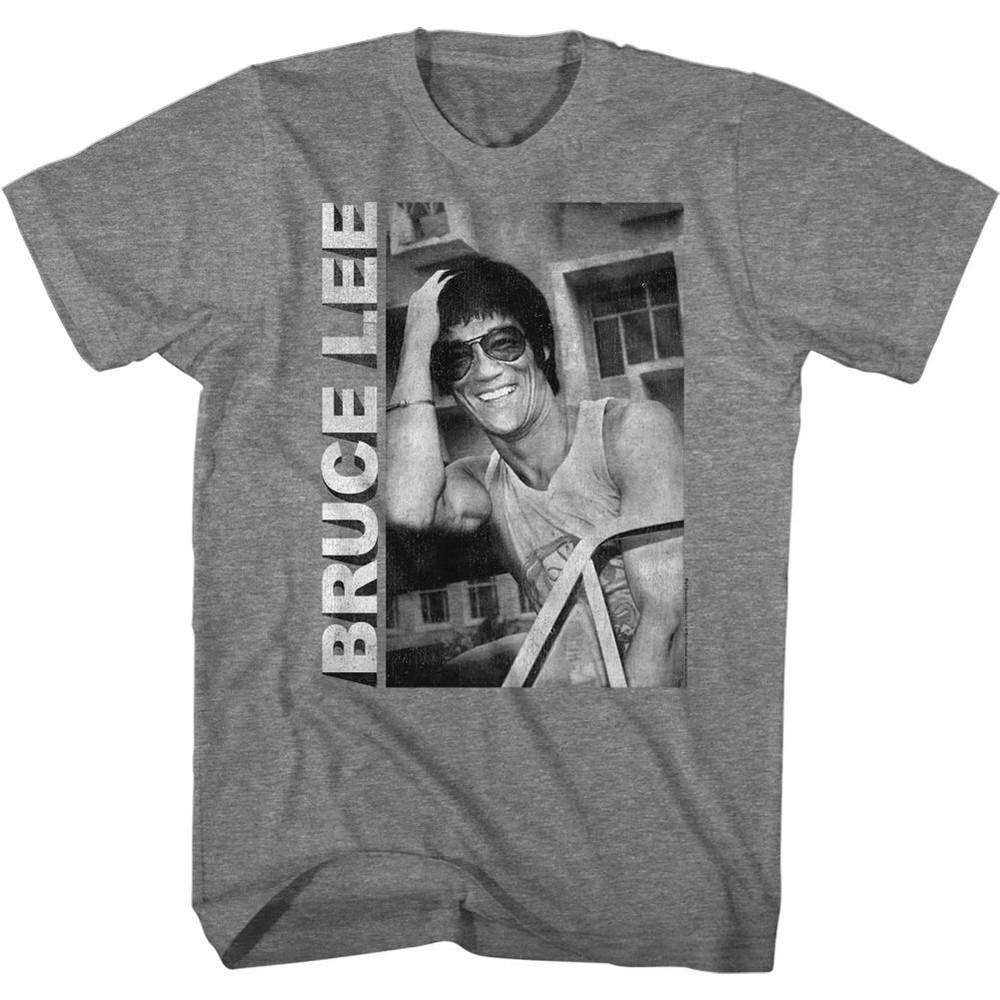 Bruce Lee Casual Smiling 2 Icon Shirt XXL