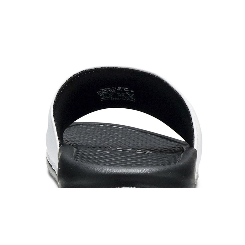 Nike Benassi Slides 'White' (Unisex) White / Black-Black Slide Slippers 343880 100