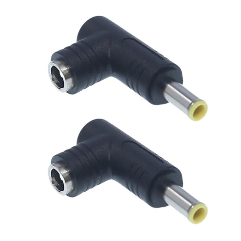 2PCS 240W Heavy Duty DC5.5x2.1mm Power Jacks Plug Adapter DC5525 Female Plug for Multiple Devices DC7.4x5.0HP/DC6.5x4.4mm
