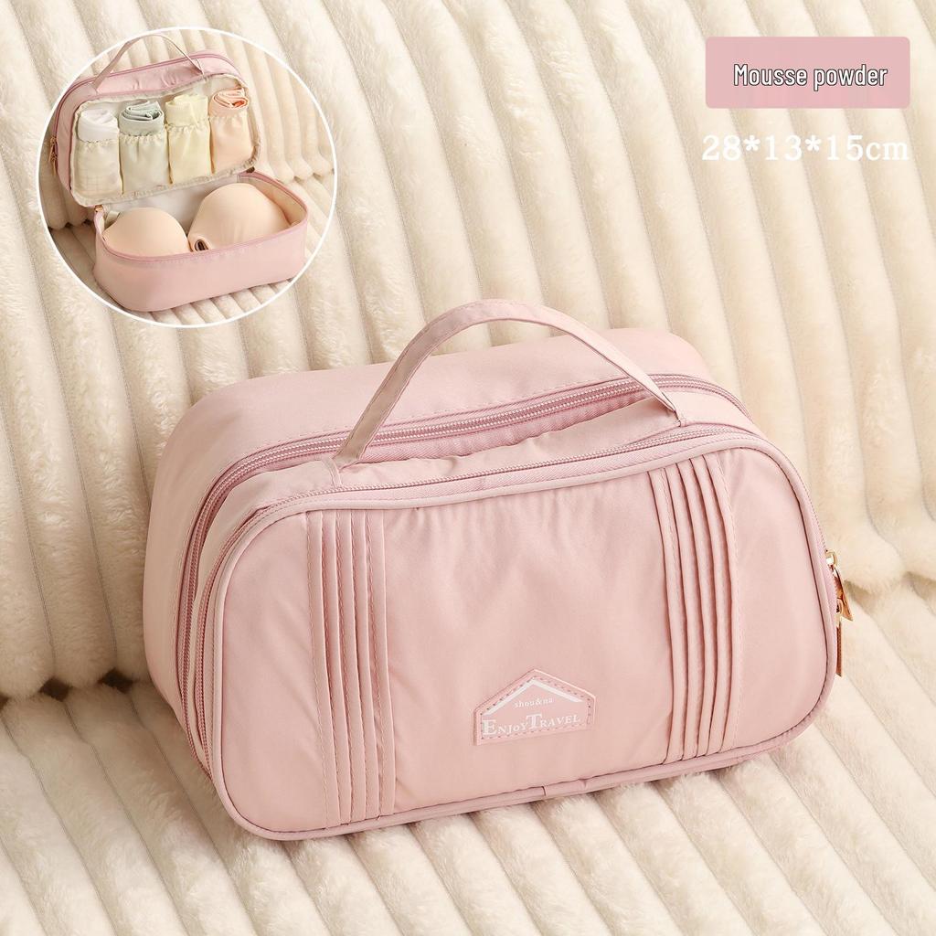 Anti-Pressure Travel Lingerie Organizer: Large Capacity Portable Bra & Panty Storage Bag