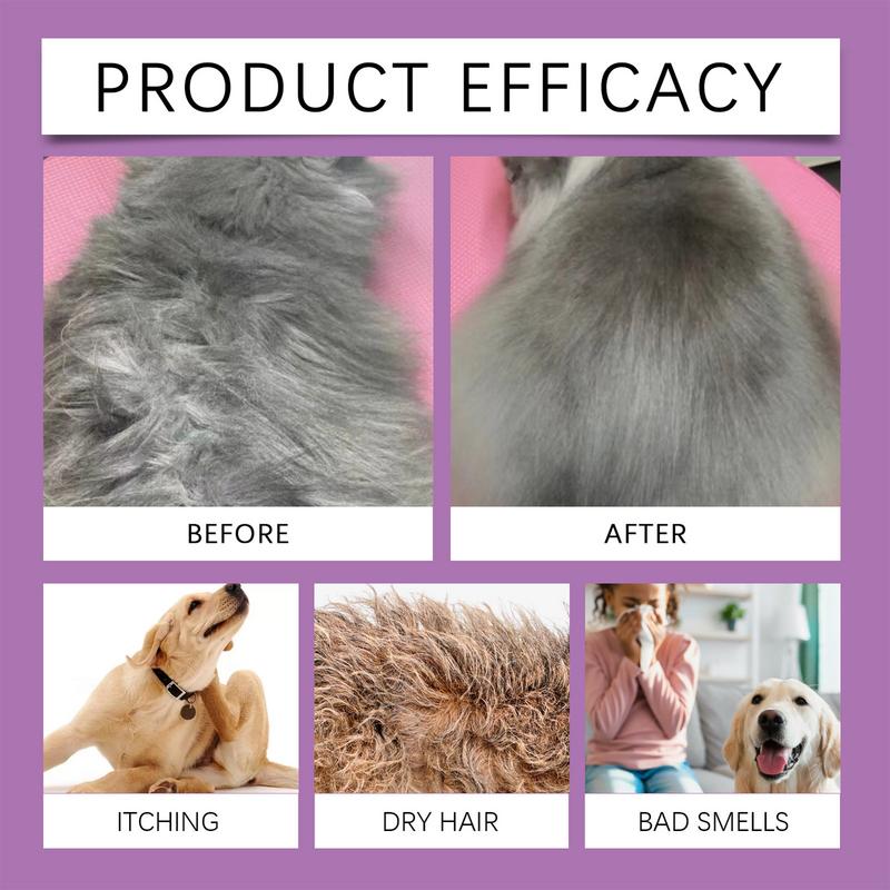 Shampoo Conditioner For Pets Natural Pet Detangler 100ml Lavender Dog Shampoo Moisturizing Deodorizing Puppy Shampoo Plant-Based