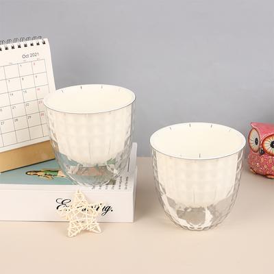 Self Watering Flowerpot Automatic Water Absorbing Flowerpot Transparent Double Layer Plastic Succulent Plant Decorative Pot