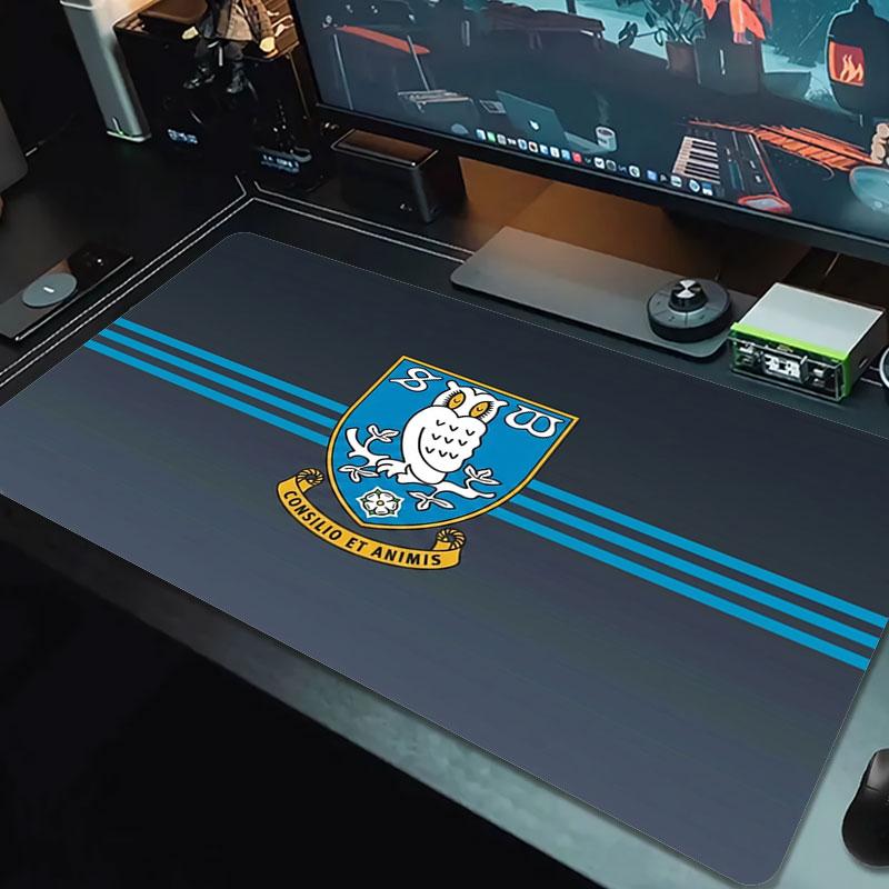 Sheffield Wednesday Logo Large Size Mouse Pad Large Gaming Table Cushion Non-slip Laptop Tablet Big Mousepad XXL Mat Mini PC Playmat With Lock edge
