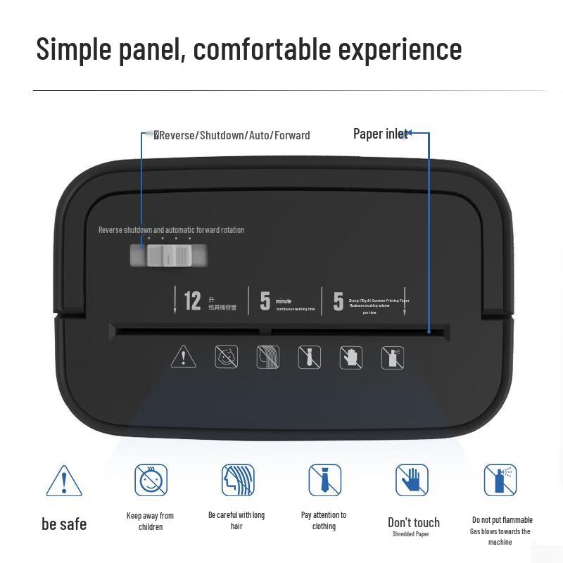 Deli Level 4 Security Mini Portable Paper & Card Shredder CN Plug (adapter Included)