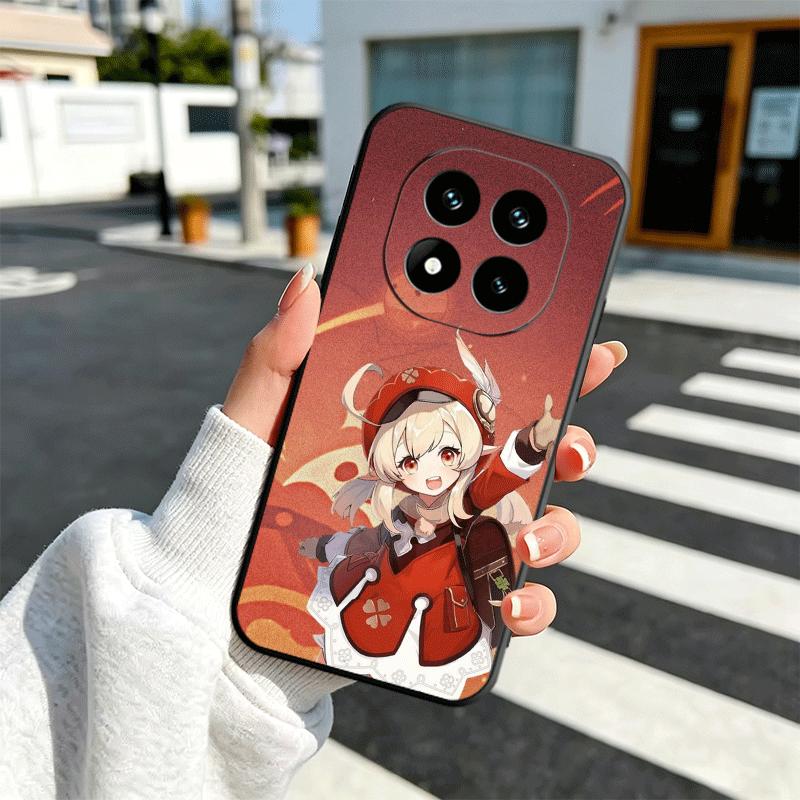 Genshin Impact Klee Soft Phone Case for Xiaomi Redmi Note 12 13 14 15 Pro Plus 11 12S 11S 11T 10 4G Black Cover Back Shell
