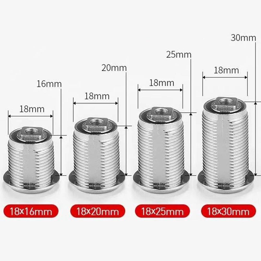 16/20/25/30mm Cam Lock Security Lock Door Mail Box Furniture Locker Drawer Cabinet Locks With 2 Keys For Office Desk Letter Box
