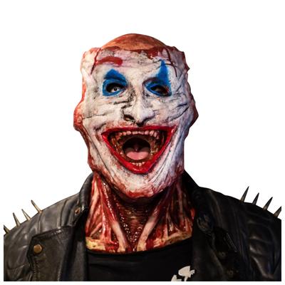 Strašidelná halloweenská celohlavová maska ​​Pohyblivá čelist Dospělý Celá hlava Realistická Latexová helma Cosplay Rekvizity Skeleton Pokrývka hlavy