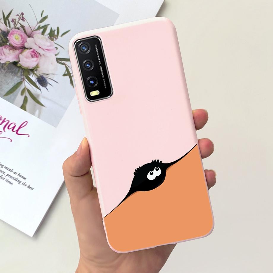 Custodia For Vivo V2027 V2027 Vivo Y11s Y12s Y20i Y20 Custodia per Telefono Morbida Opaca Silicone Liquido Antiurto Paraurti Capa Elegante Moda