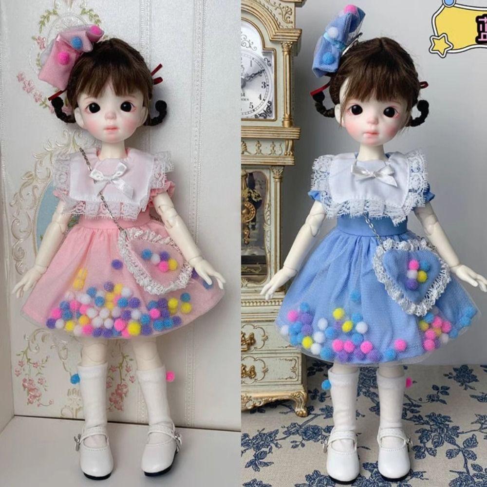 

Handmake Doll Elegant Dress Cute Princess Hoodies Pants Casual Lace Dresses for 1/6 BJD 30cm Dolls 5