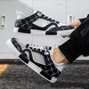 Herren Sportschuhe Lässige Skateboard Schuhe Sommer Atmungsaktiv Studenten Grau Laufschuhe Übergröße