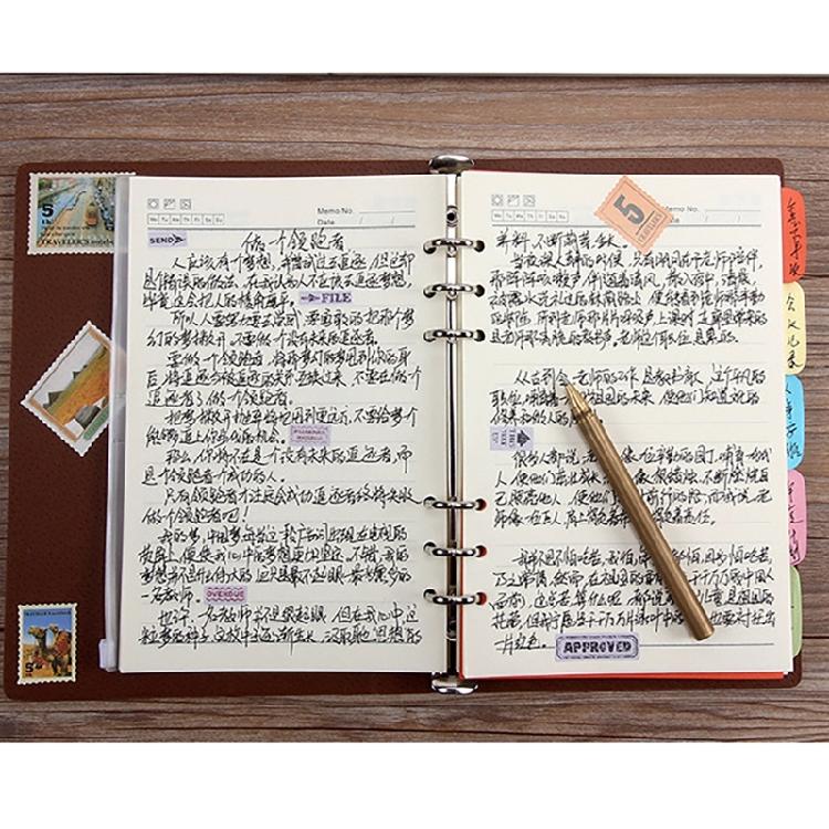 10Pcs A 5 A 6 B5 Binders Index Dividers Binders Dividers Binders Index Dividers for Travel Diary Journal