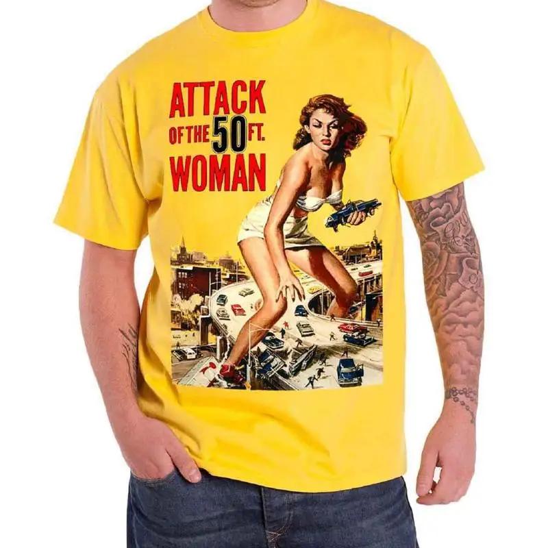 Plan 9 Attack Of The 50ft Unisex Poster Unisexs New Yellow T Shirt