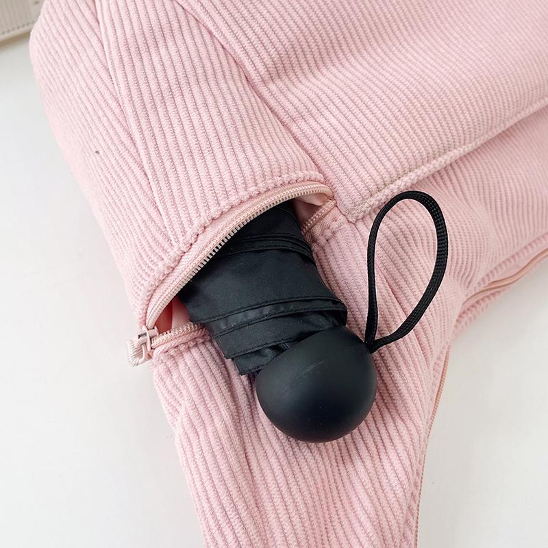 Hobo Bag Women's Large Capacity Shoulder Bag Commuter Corduroy Bag Student Class Crossbody Bag