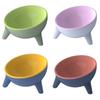Anti Slip Pet High Footed Bowl Anti Vomiting Wide Mouth Elevated Pet Feeder Bowl Stable 15° Inclination Cat Food Water Bowl