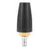 Pressure Washer Turbo Nozzle 1/4in Quick Connect Ceramic Core Copper 3000PSI Rotating Turbo Nozzle