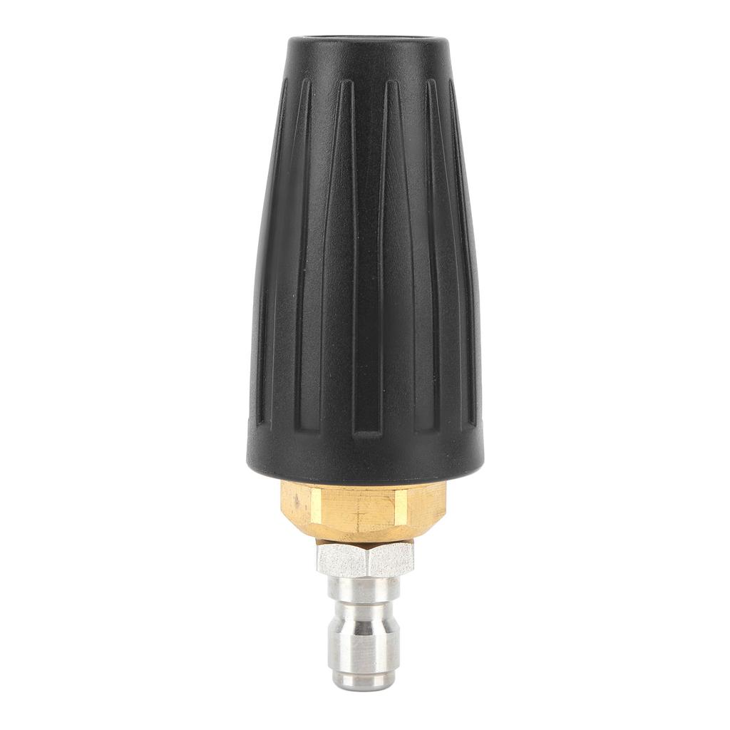 Pressure Washer Turbo Nozzle 1/4in Quick Connect Ceramic Core Copper 3000PSI Rotating Turbo Nozzle