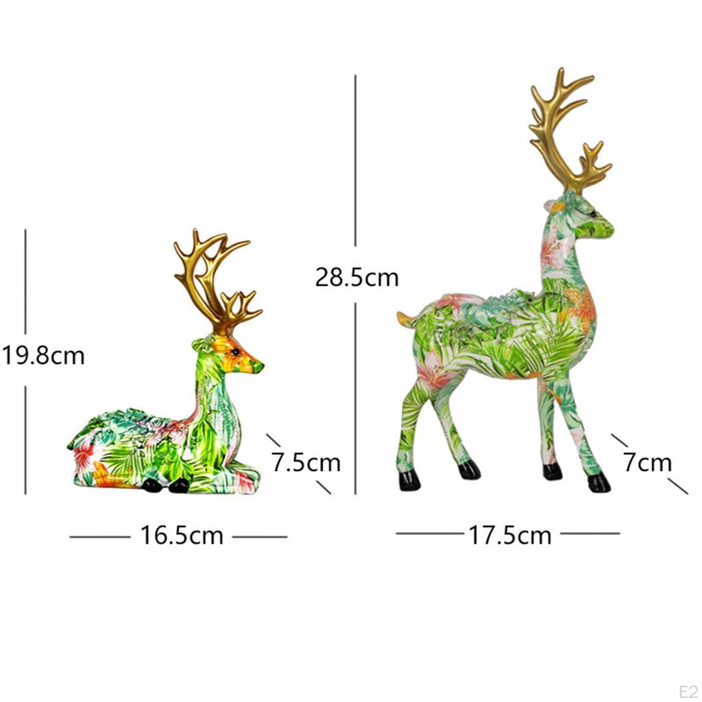 1 Dekorationszubehör Modell Rentierfiguren Skulptur für Schreibtisch