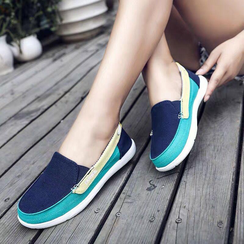 Cloth shoes spring and summer soft-soled flat-heeled maternity shoes lazy canvas shoes