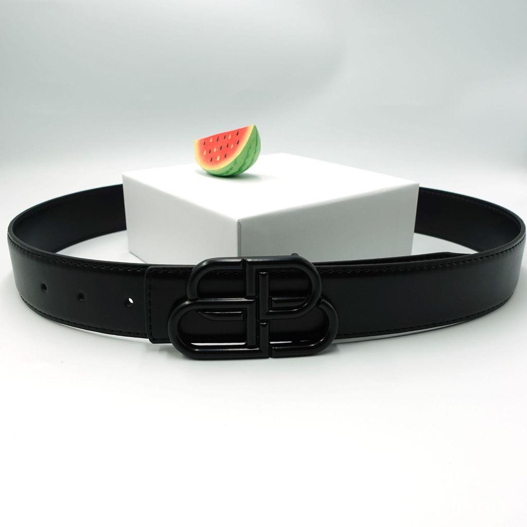 Unisex pásek 3,8 cm s hladkou vazbou - Módní a jednoduchý pasový pás v obchodním stylu