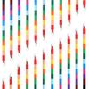 6/12pcs 12 Colors Stackable Crayons Creative Rainbow Building Blocks Coloring Oil Painting Stick Student Stationery YMY