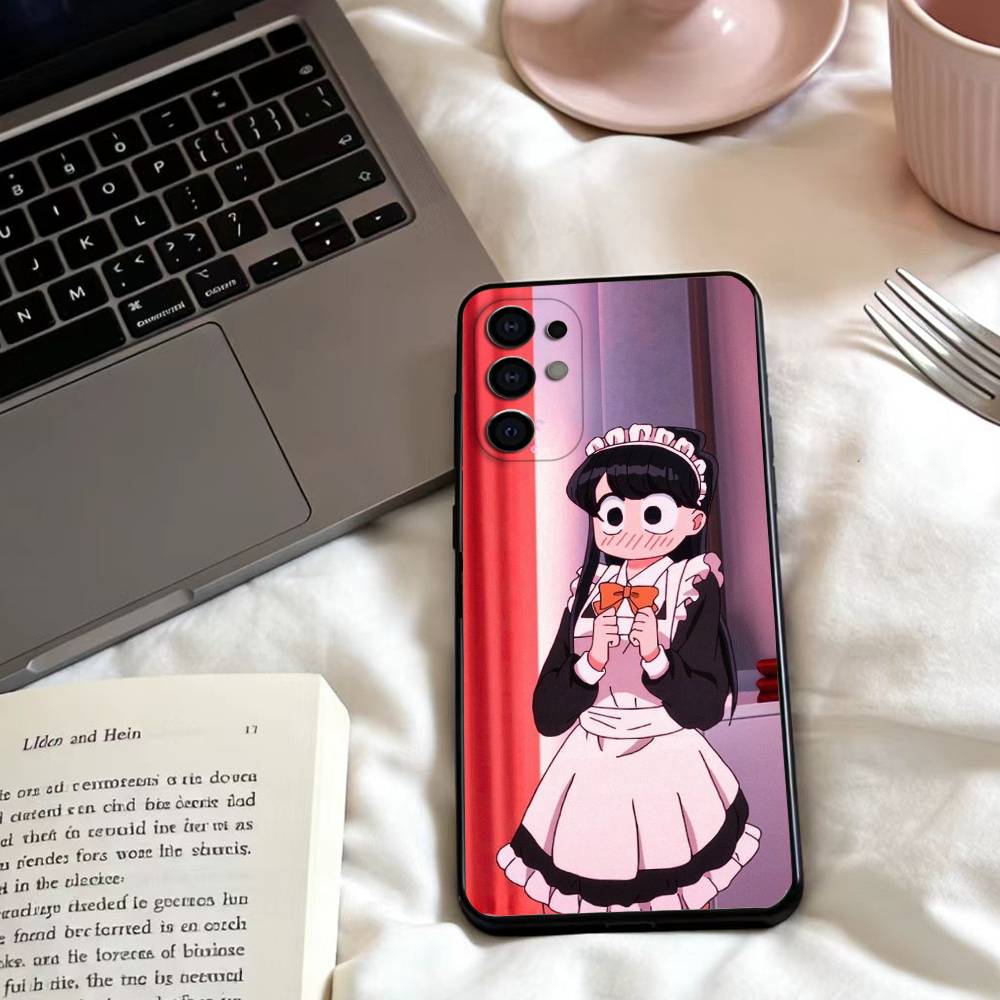 K-Komi C-Cannot Communicate Phone Case For Samsung S25,24,23,22,30,21,10,9,Ultra,Plus,Lite,FE,4,5 G Soft Black Case