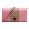 Dinky Logo Coated Canvas Crossbody Shoulder Bag Medium Women Bags Brown Yellow Pink 76368-V5P2P