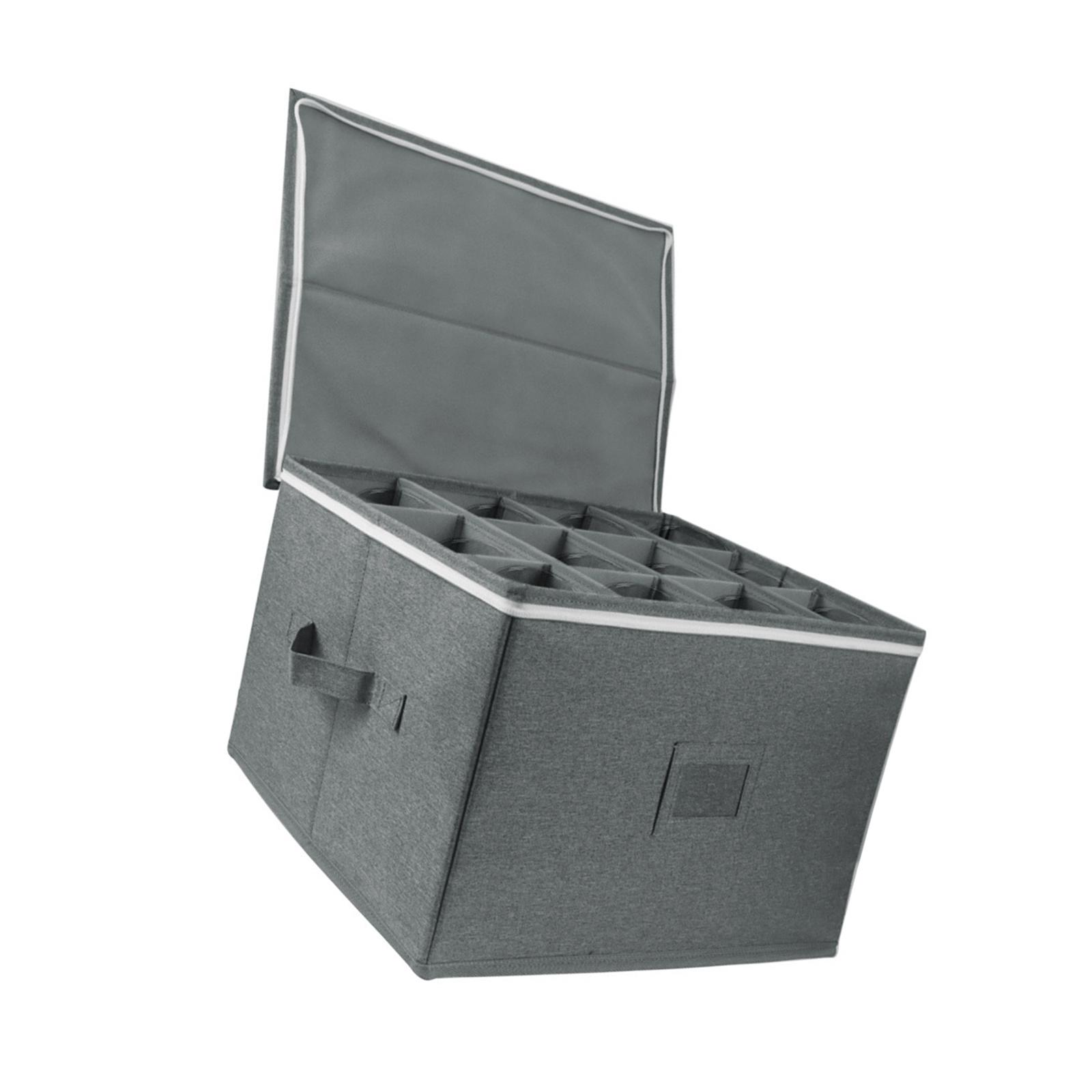 Складной органайзер для винных бокалов с отделениями и ручкой держатель для хрустальных бокалов для шампанского штабелируемый жесткий чехол для хранения 3544₽