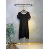 C S In The Room Daff Square neCk Puff Volume Short Sleeve dreSS In blaCk