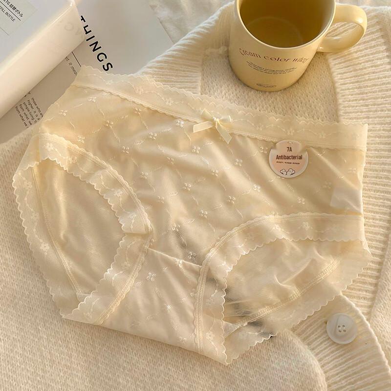 FitonTon Women's Lace Trim Briefs 5-Pack