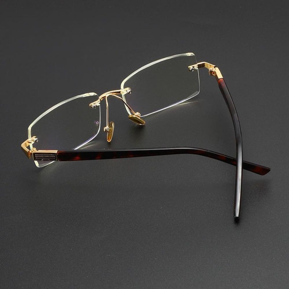 Anti Blue Light Reading Glasses For Women And Men Frameless Presbyopic Glasses +100 To +400
