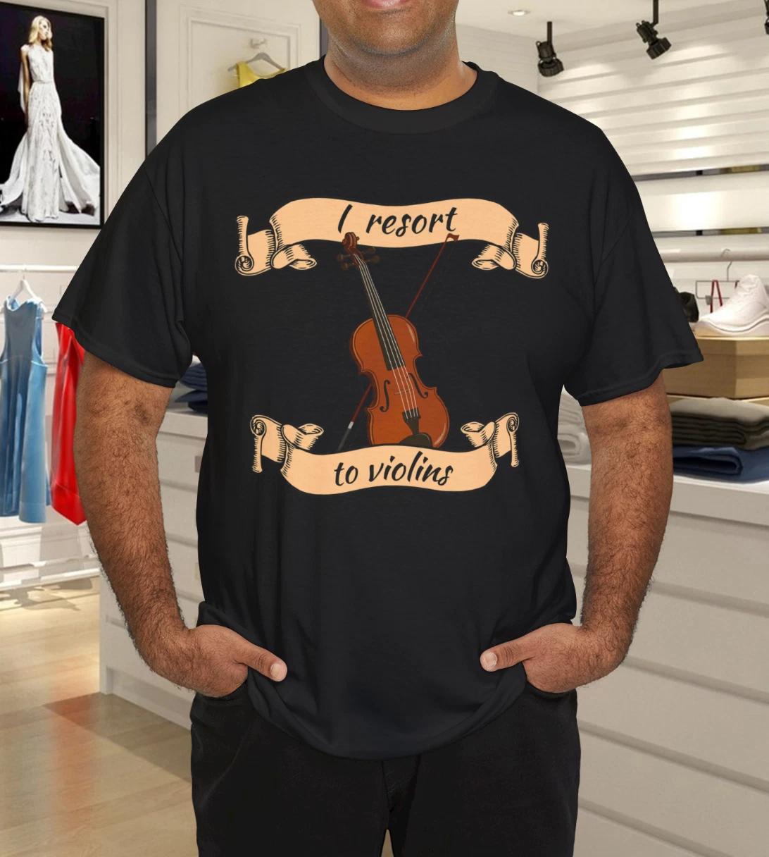 Violin pun orchestra quartet violinist novelty gift T-Shirt 2XL