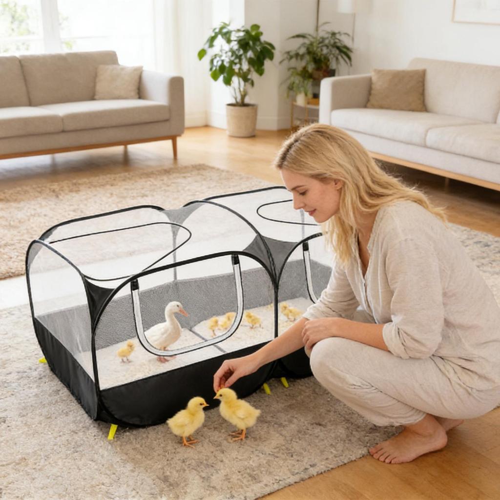 Animal Enclosure Multi Function Reversible Protection Indoor Kitten Enclosure For Travel Outdoor Animal Cat Ground Lawn Garden