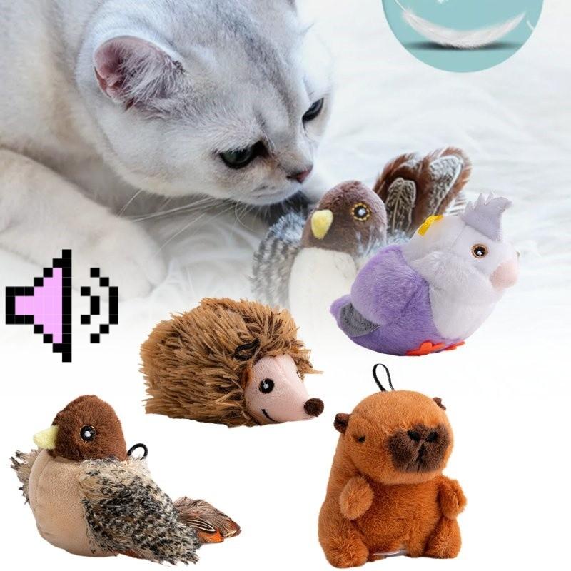Toys Touch Cat Induction Vocalizations Sparrows Parrots Hedgehogs Capybaras