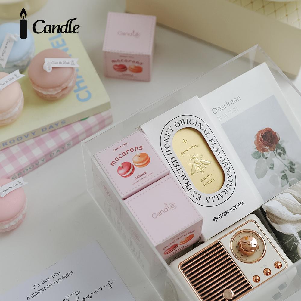 Macaron scented candle souvenir wedding fragrance small gift handmade candle simulation modeling wax
