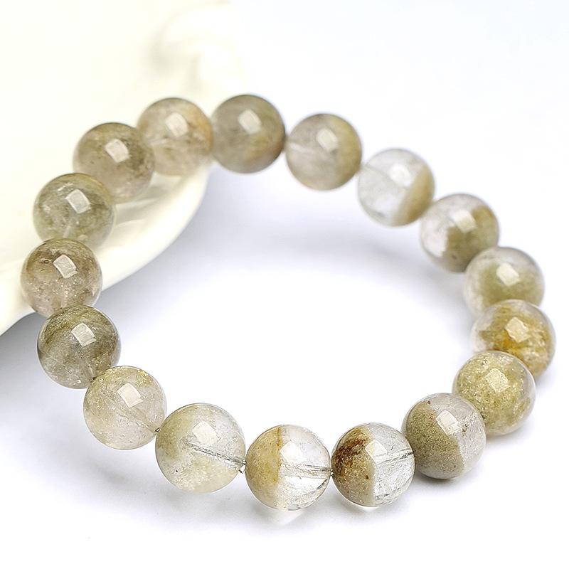 Hongchu Crystal Natural Matcha Green Phantom Gemstone Treasure Bowl Bracelet  Monet's Garden Half-Pot Ghost Bracelet