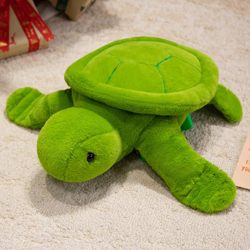 

Cute And Charming Tortoise Plush Toy Stuffed Gentle Animal Sea Turtle Backpack Pillow Cushion Home Decor Birth Date Present 25cm зелёный