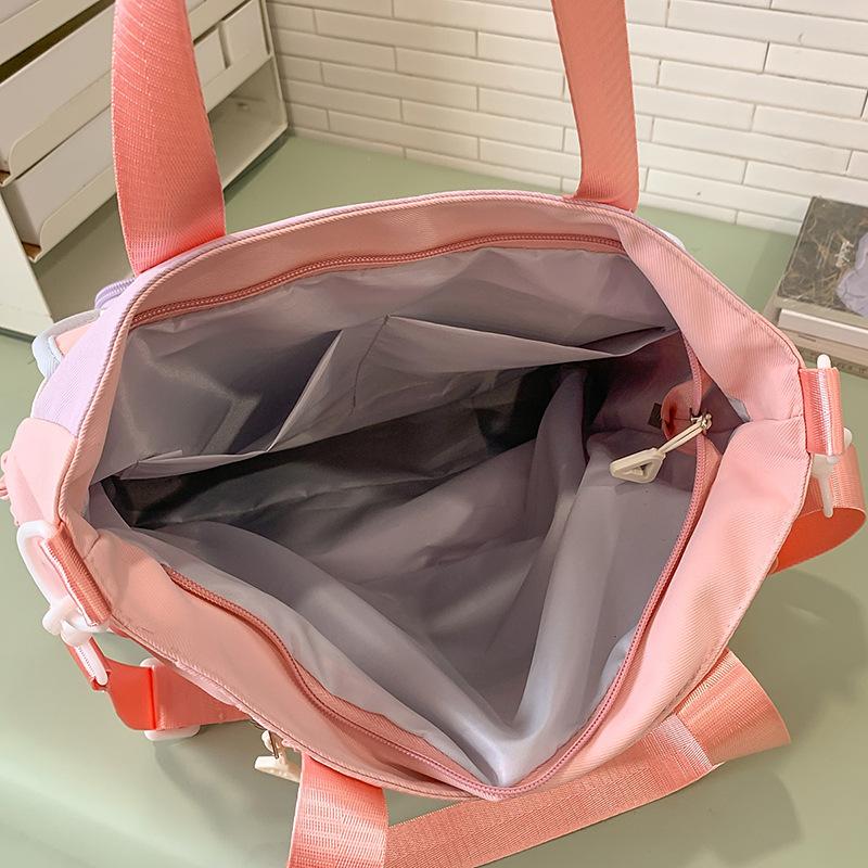 School Bag 2025 New Ins Cute High-value Large-capacity Make-up Bag Versatile Casual Lightweight Sweet Shoulder Bag