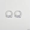 Transparent Soft Rod C-Ring: Nose, Lip, Nipple, and Cartilage Piercing Jewelry.