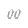 Korean Trendy Hoop Earrings: Elegant Rhinestone Studs for Autumn/Winter