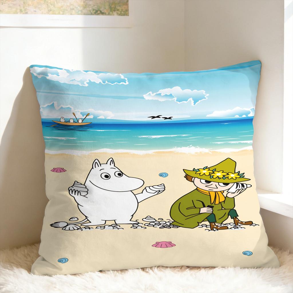 Cute M-Moomins Pillow Cover Soft Cushion Cover Funny Pillow Case For Wedding Party Home Decor