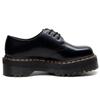 Dikke zool gat kleine leren schoenen dames lage schacht, echt leer Britse ronde neus casual student muffin zool korte laarzen