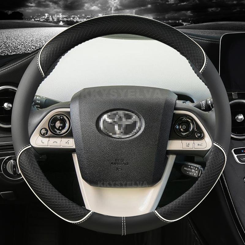 For Toyota Prius 30 20 V Prius C Plus Plug-in Prime XW10 XW20 XW30 XW50 2001~ Car Steering Wheel Cover Auto Accessories