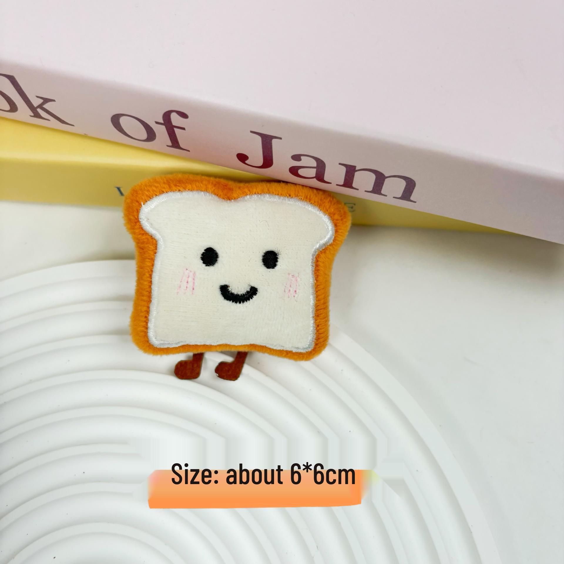 

Мультяшна плюшева брошка-тост та набір аксесуарів для волосся Brooch Version