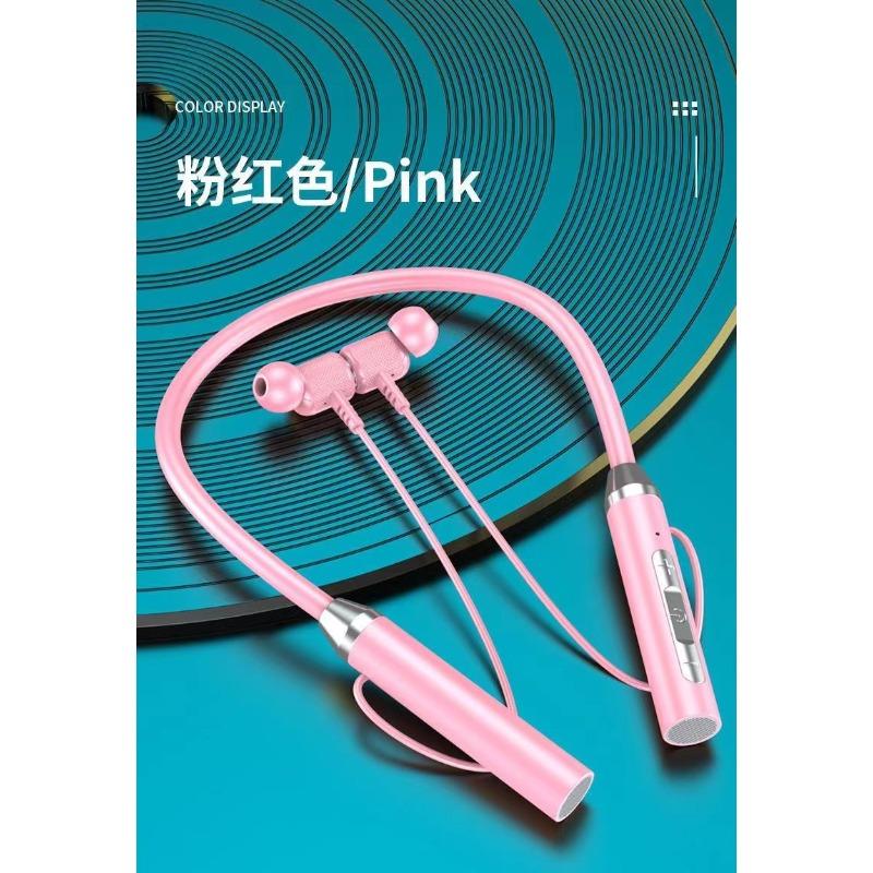 

G01 sports magnetic Bluetooth headset in-ear neck halterneck running stereo large capacity headset gift in stock bare metal [no packaging, no accessories]