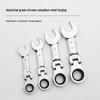 Metric Mini Dual-Use Short Handle Ratchet Wrench for Woodworking